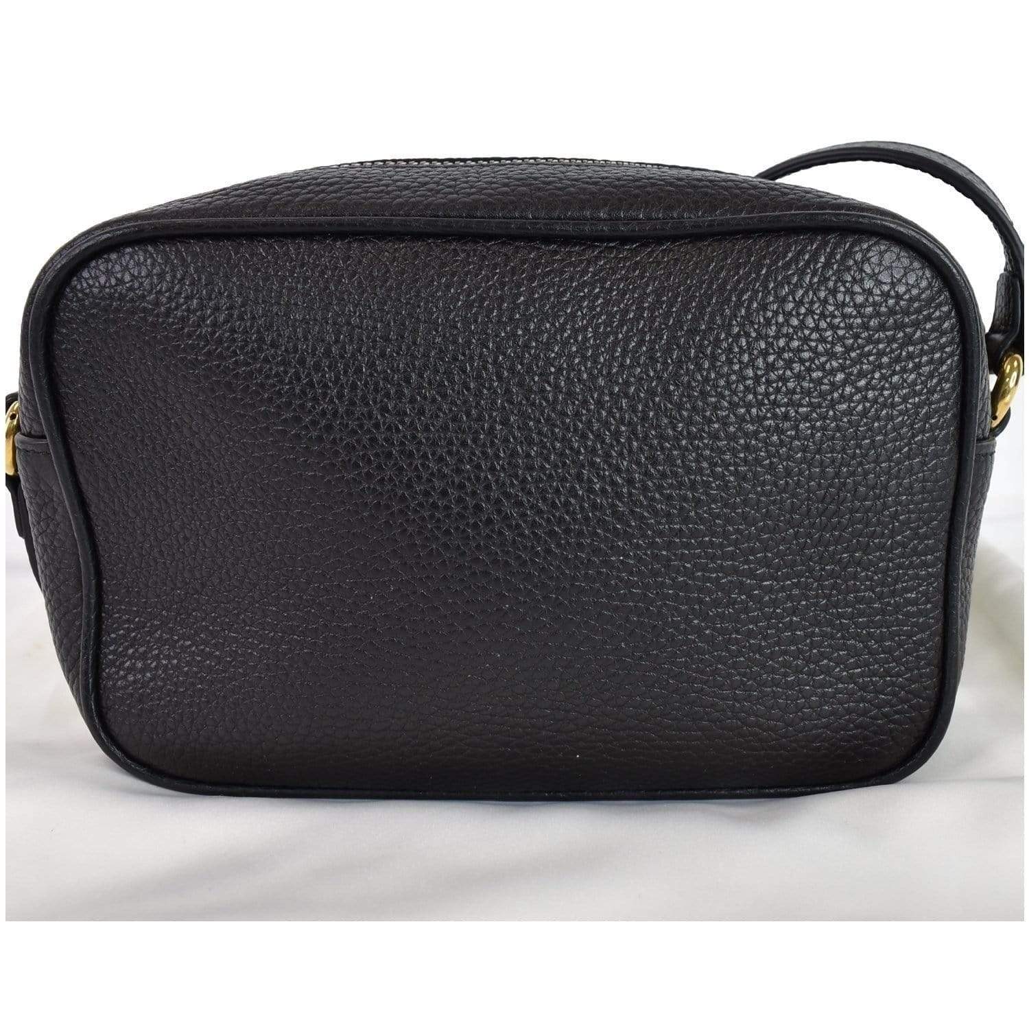 GUCCI  Soho Disco Small Leather Crossbody Bag Black 347994