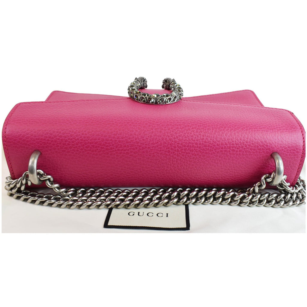 GUCCI Dionysus Small Leather Shoulder Bag 400249 Pink
