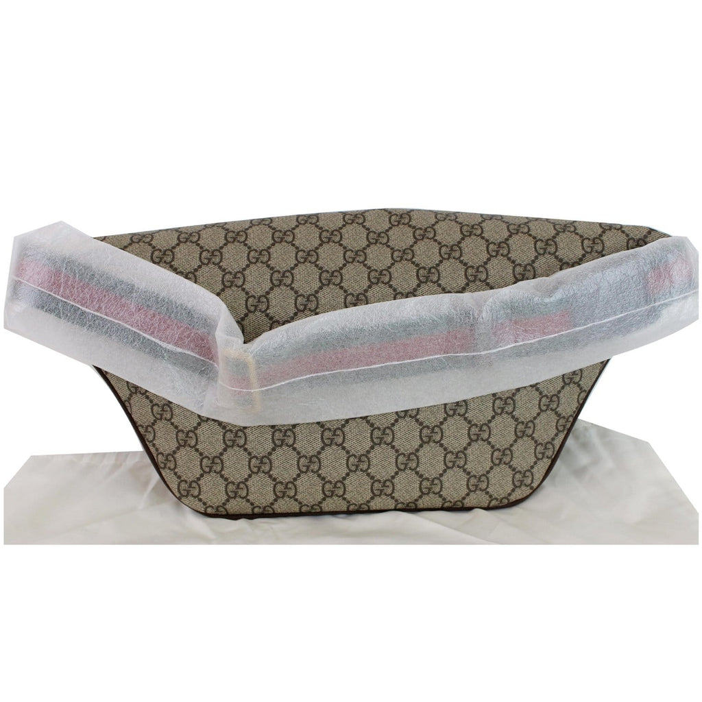 GUCCI Courrier GG Supreme Canvas Belt Waist Bum Bag Beige 529711