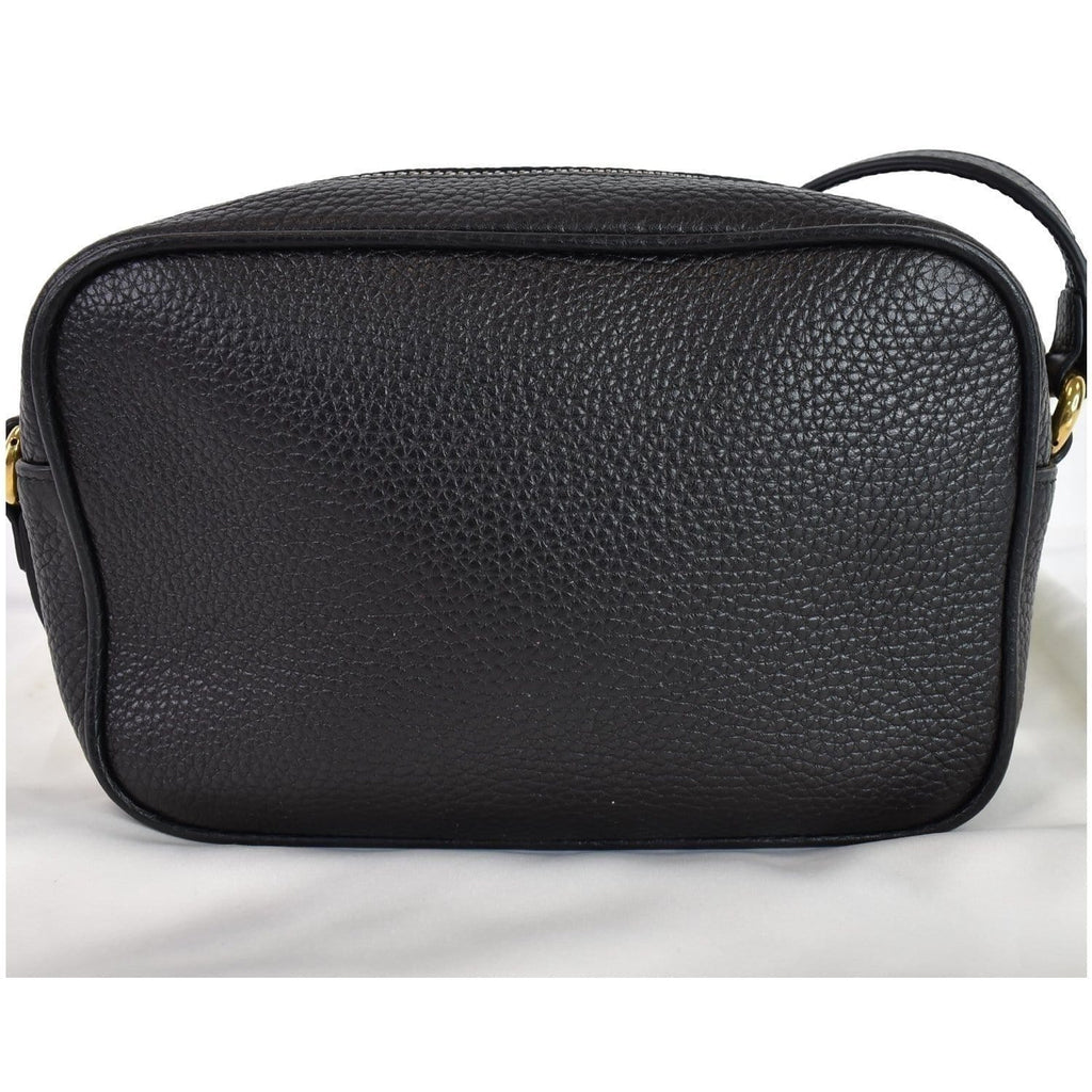 GUCCI Soho Disco Small Leather Crossbody Bag Black 347994