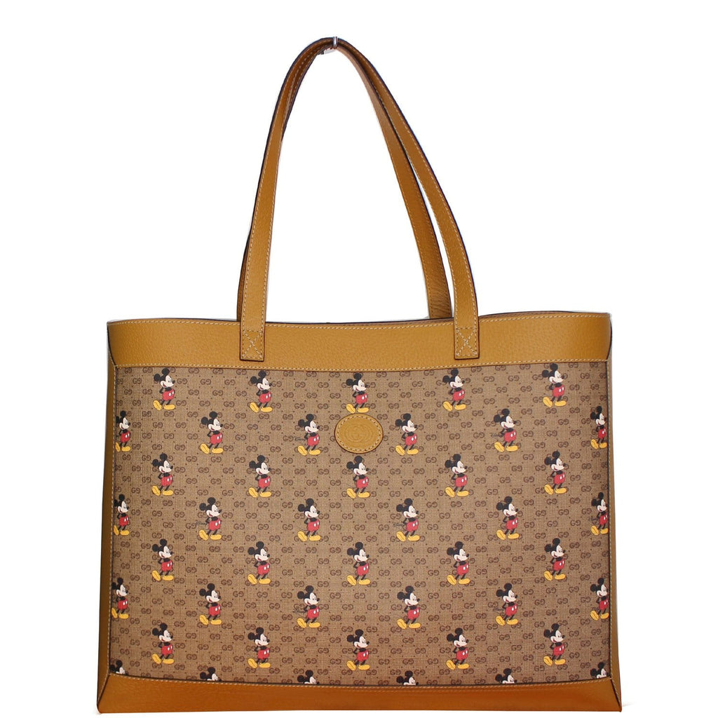 GUCCI Disney x GUCCI Medium Mini GG Supreme Tote Bag Beige 547947