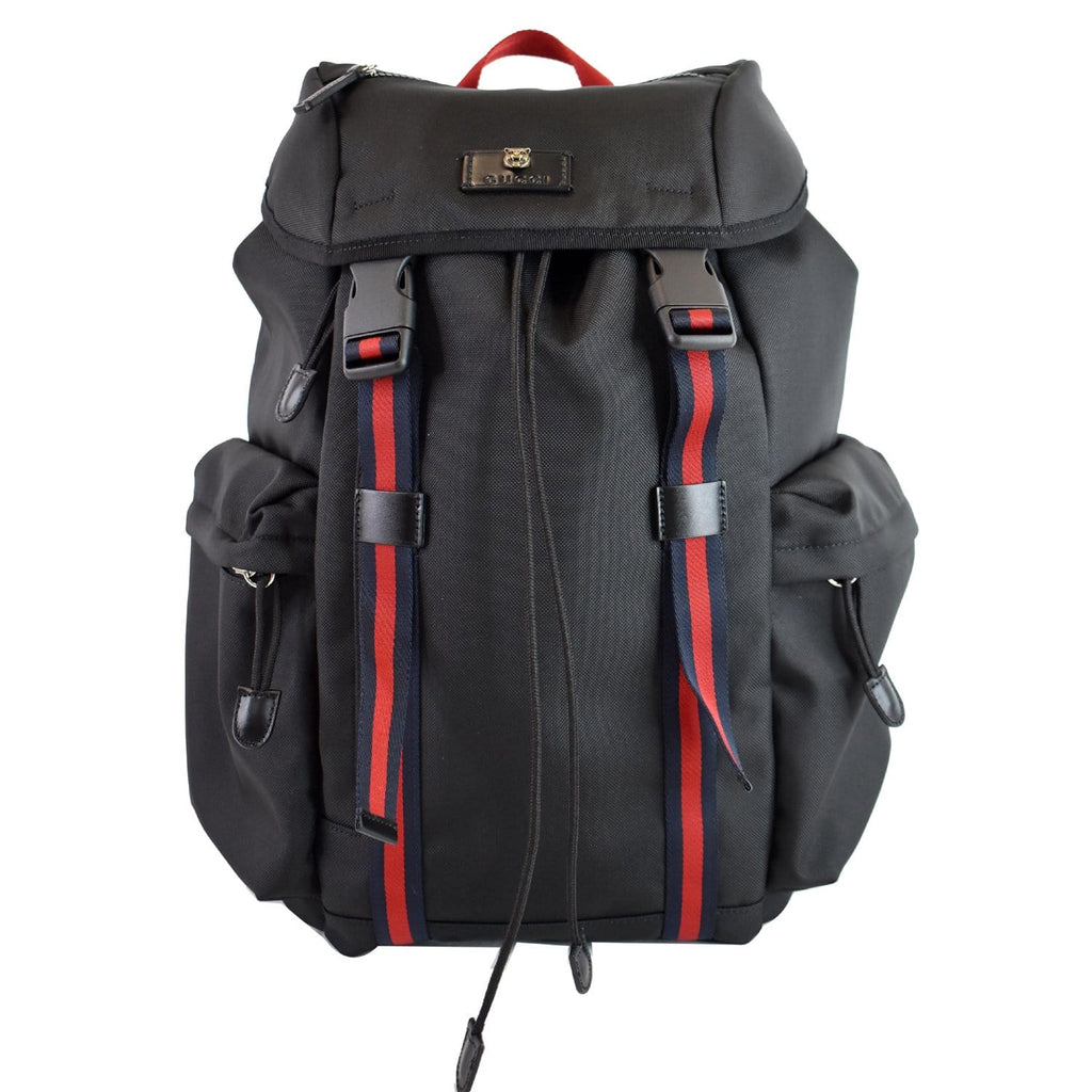 GUCCI Techno Fabric Backpack Bag Black 429037