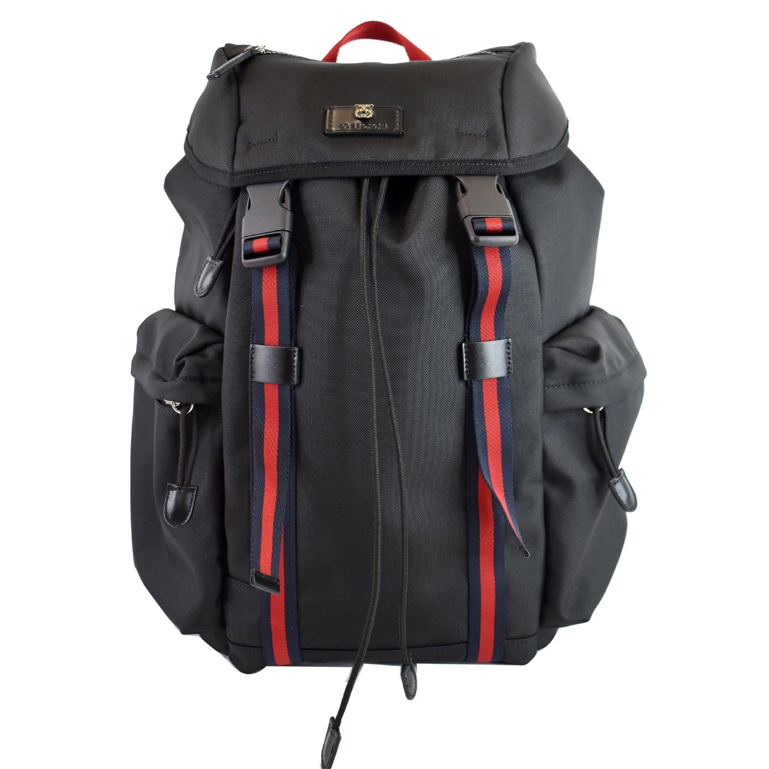 GUCCI Techno Fabric Backpack Bag Black 429037