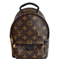 LOUIS VUITTON  Palm Springs Mini Monogram Canvas Backpack Brown