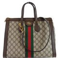 GUCCI Ophidia Medium GG Supreme Tote Shoulder Bag Beige 524537