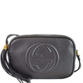 GUCCI Soho Disco Small Leather Crossbody Bag Black 347994