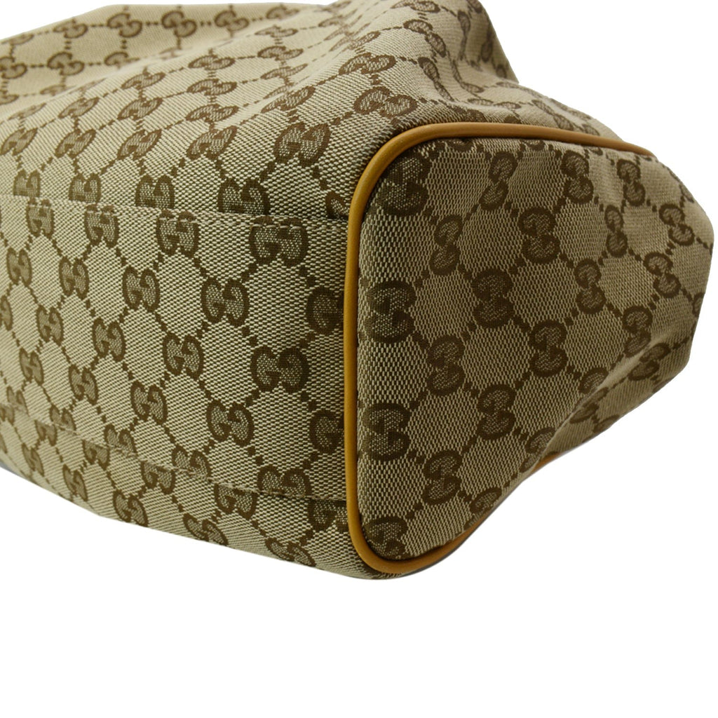 GUCCI Sukey Medium GG Canvas Tote Bag Beige 211944