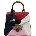 GUCCI Queen Margaret Quilted Leather Bee Backpack Bag Multi 476664