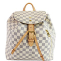 LOUIS VUITTON Sperone Damier Azur Backpack Bag White