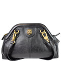 GUCCI GG Re(Belle) Tiger Head Leather Crossbody Bag Black 524620