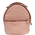 LOUIS VUITTON Sorbonne Monogram Empreinte Leather Backpack Rose Poudre