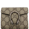 GUCCI Dionysus GG Supreme Canvas  Case Wallet Beige 627073