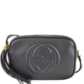GUCCI Soho Disco Small Leather Crossbody Bag Black 347994