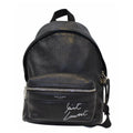 YVES SAINT LAURENT Toy City Embroidered Leather Backpack Bag Black
