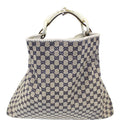 GUCCI Horsebit GG Canvas Large Hobo Bag Blue/White 114900
