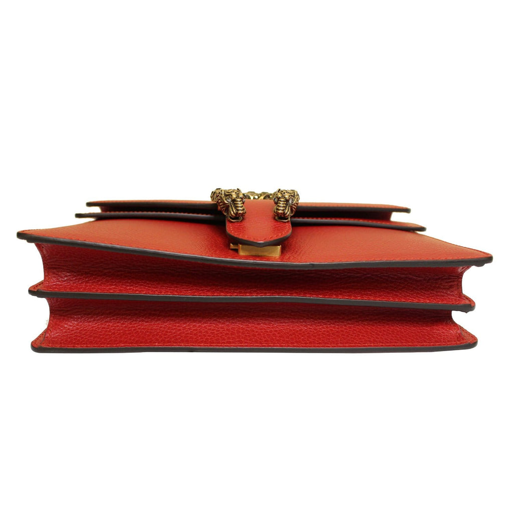 GUCCI Dionysus Small Leather Shoulder Bag 400249 Red