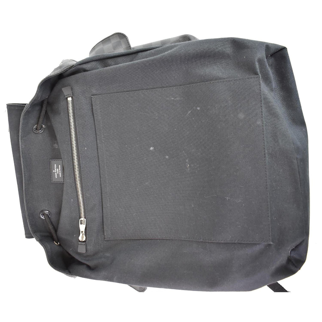 LOUIS VUITTON Christopher PM Damier Graphite Backpack Bag Black