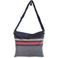 GUCCI Diamante Nylon Crossbody Messenger Bag Blue/Red 270410
