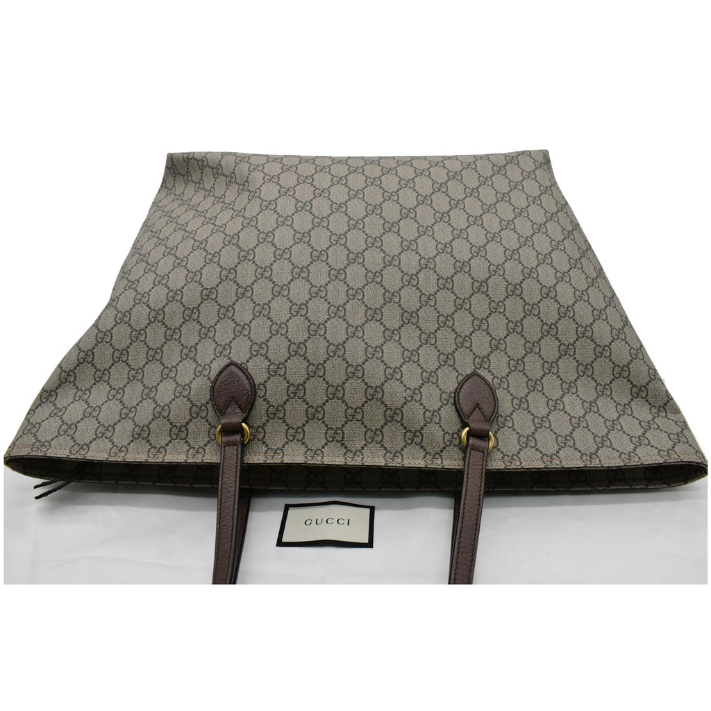 GUCCI Ophidia Large GG Supreme Coated Canvas Tote Bag Beige 547974
