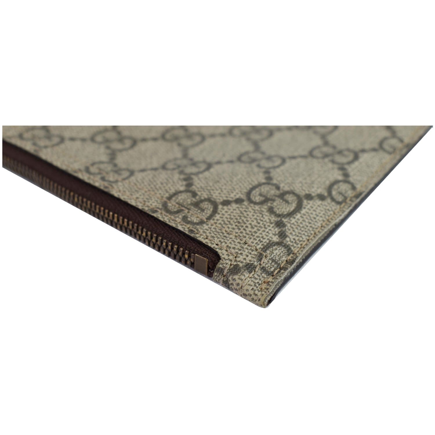 GUCCI Ophidia Soft GG Supreme Pouch Wristlet Beige 519335