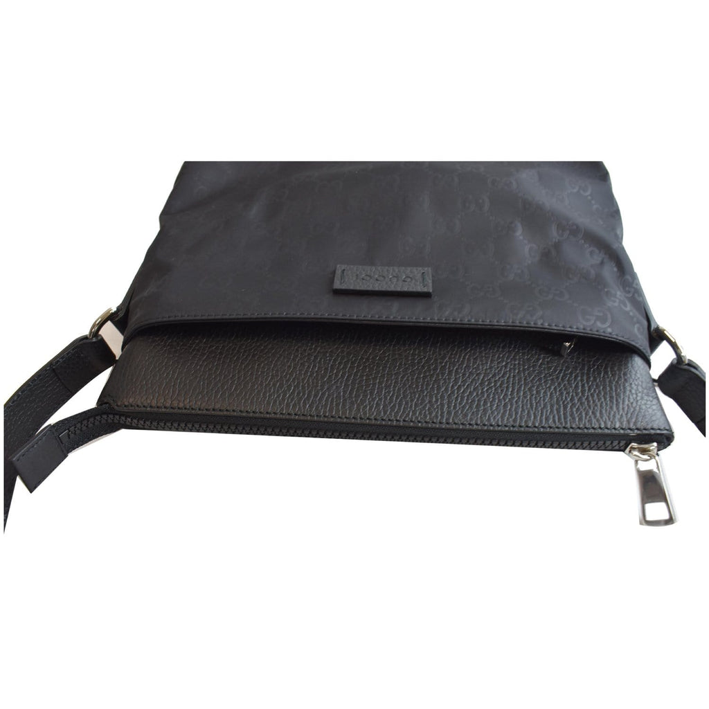 GUCCI GG Monogram Nylon Small Messenger Bag Black 510342