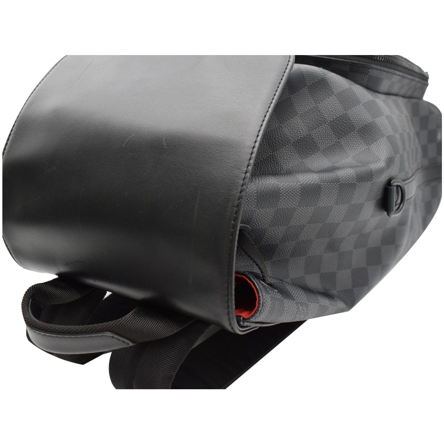 LOUIS VUITTON Utility Damier Graphite Backpack Bag Black