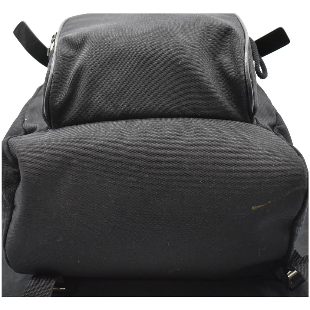 YVES SAINT LAURENT Hunting Rucksack Canvas Backpack Bag Black