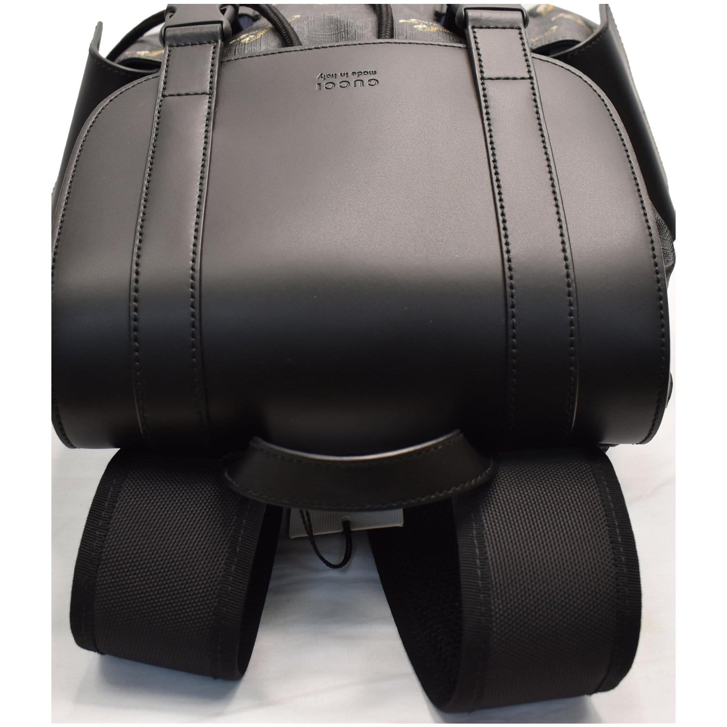 GUCCI Bestiary Tigers GG Supreme Microfiber Backpack Bag 495563 Black