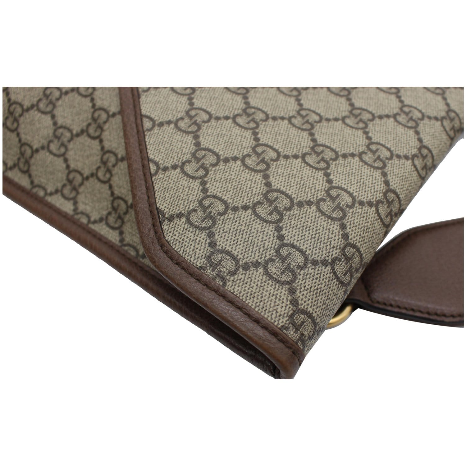 GUCCI Neo Vintage Medium GG Supreme Canvas Messenger Bag Beige 598604