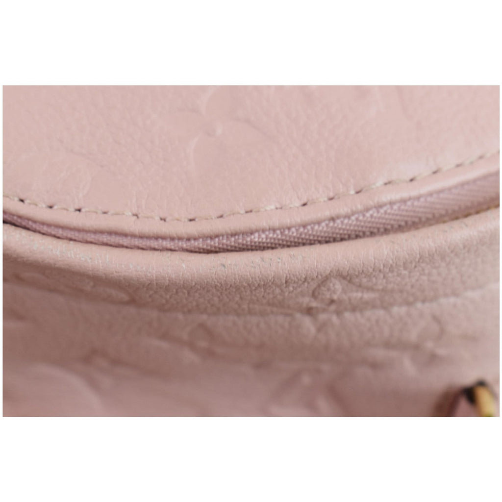LOUIS VUITTON Sorbonne Monogram Empreinte Leather Backpack Rose Poudre