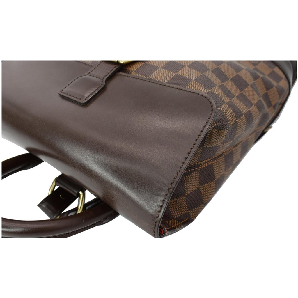 LOUIS VUITTON Soho Damier Ebene Backpack Bag Brown