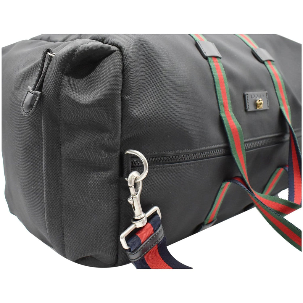 GUCCI Techno Canvas Duffle Travel Bag Black 450983