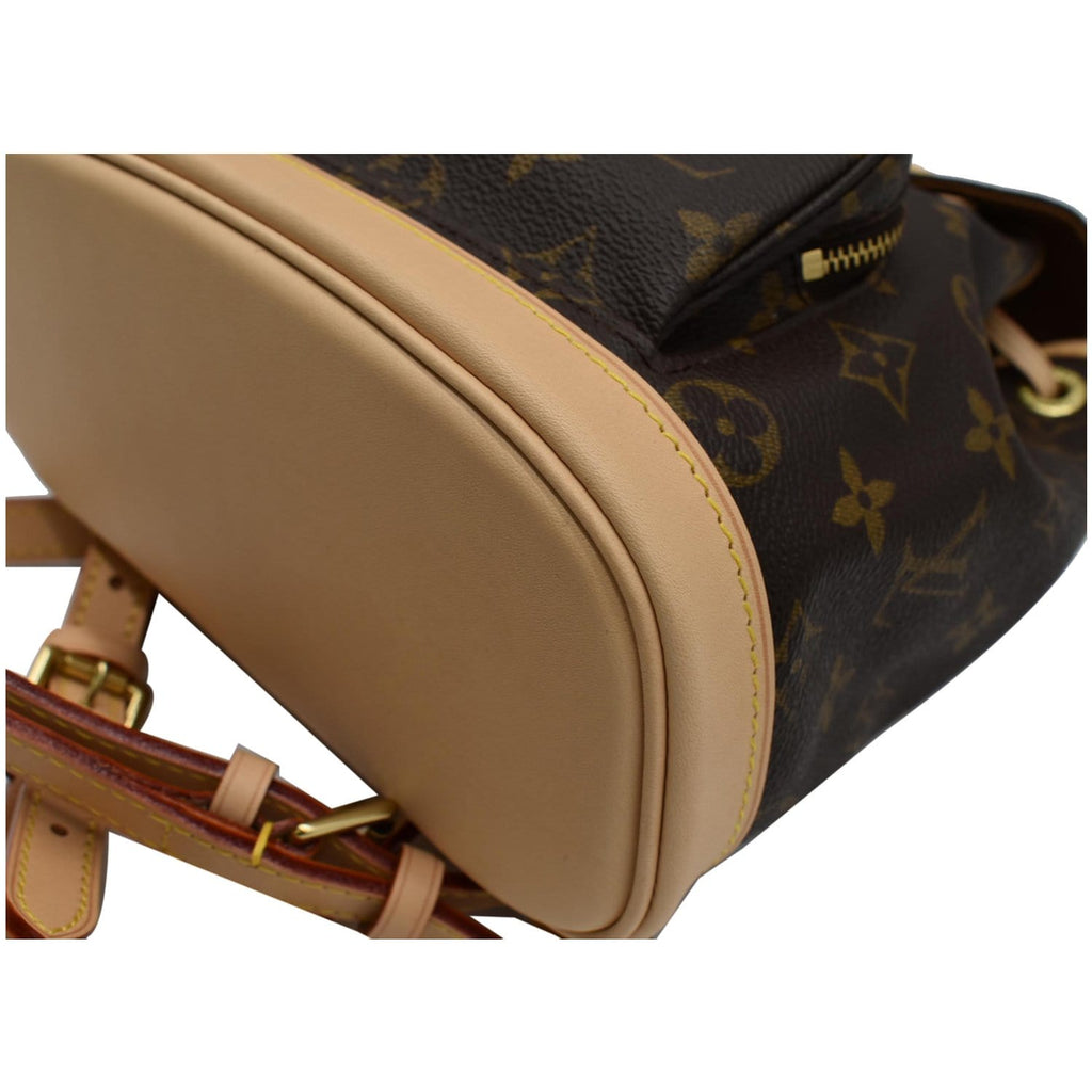 LOUIS VUITTON Montsouris PM Monogram Canvas Backpack Brown