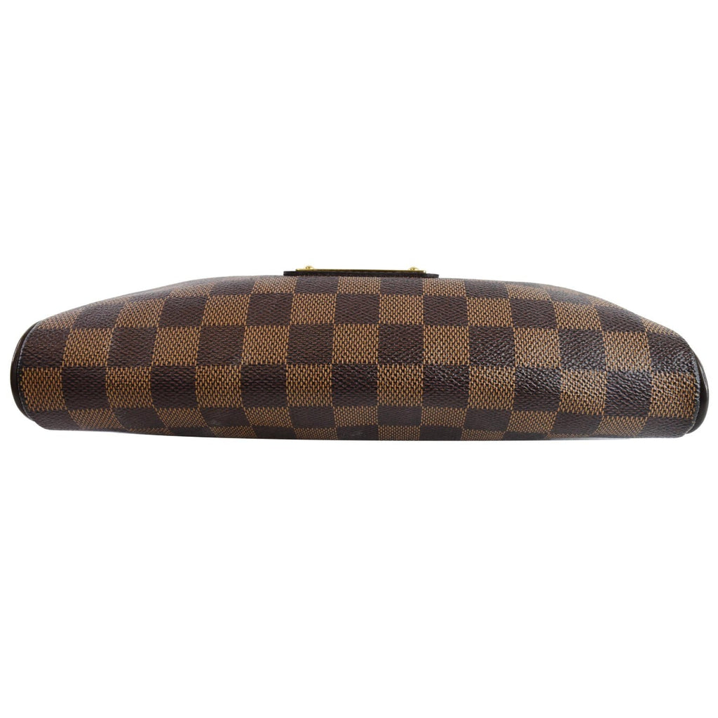 LOUIS VUITTON Eva Damier Ebene Pochette Clutch Crossbody Bag