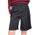 Saint Laurent Black Cuffed Shorts - 36