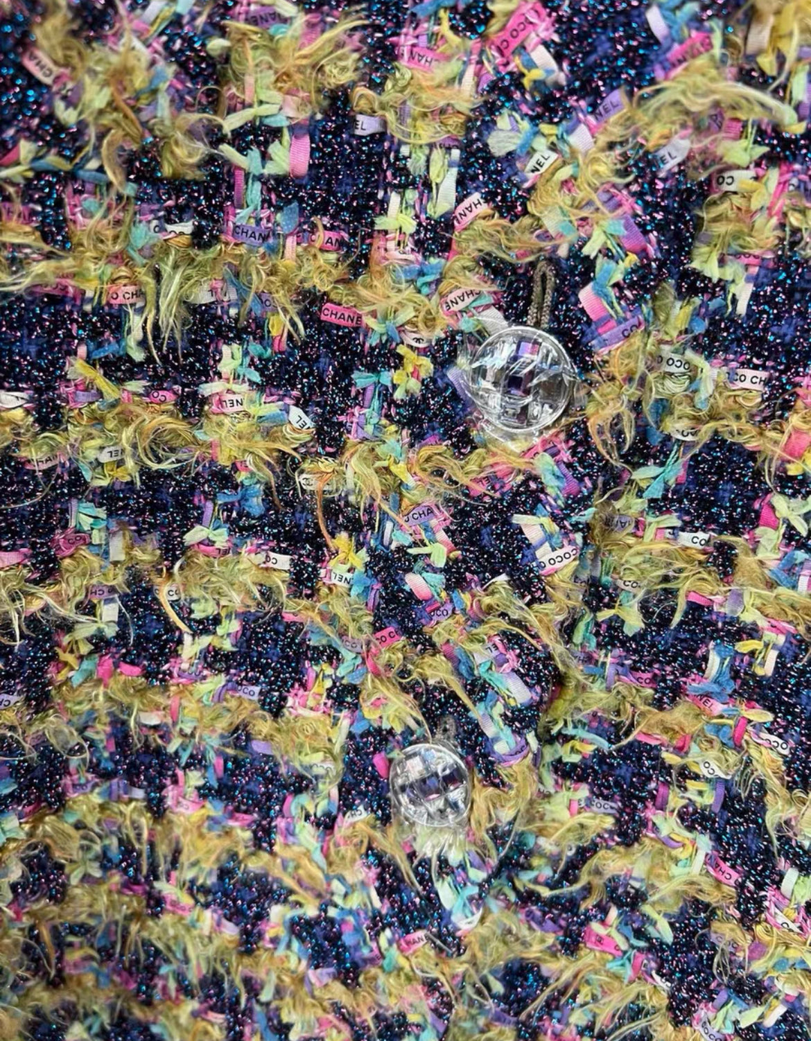 Chanel 22A multicolore tweed dress size 34 brand new