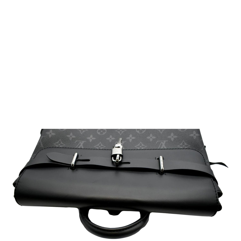 LOUIS VUITTON Steamer Monogram Eclipse Backpack Bag Black