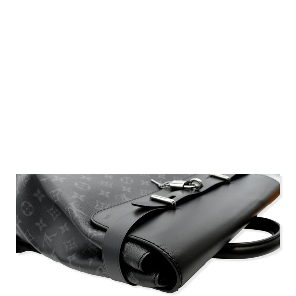 LOUIS VUITTON Steamer Monogram Eclipse Backpack Bag Black