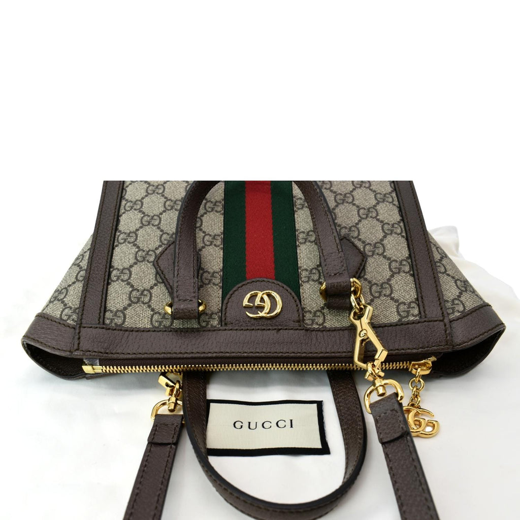 Gucci Ophidia GG Supreme Canvas Small Tote Bag Beige 547551