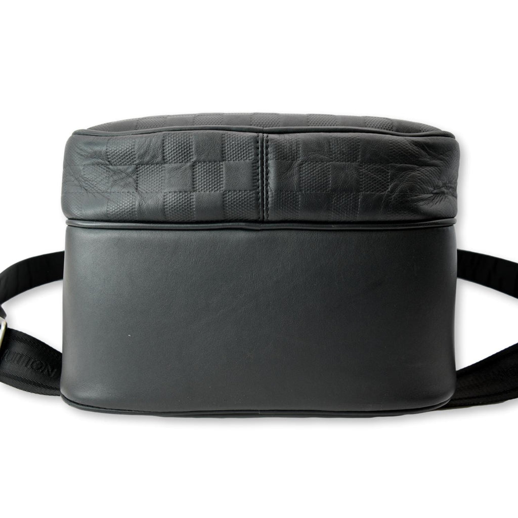 LOUIS VUITTON Michael Damier Infini Leather Backpack Bag Black