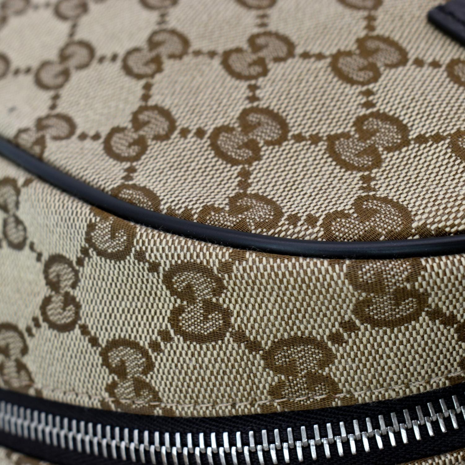 GUCCI GG Monogram Canvas Travel Backpack Bag Beige 449906
