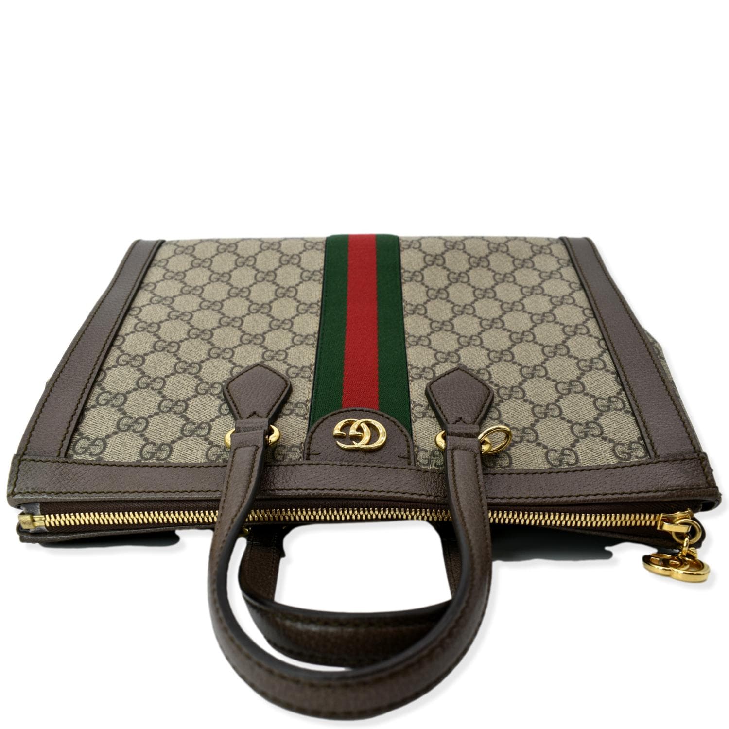 GUCCI Ophidia Medium GG Supreme Tote Shoulder Bag Beige 524537