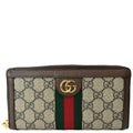GUCCI Ophidia GG Supreme Canvas Zip Wallet Beige 523154