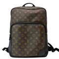 LOUIS VUITTON Dean Monogram Macassar Canvas Backpack Bag Black