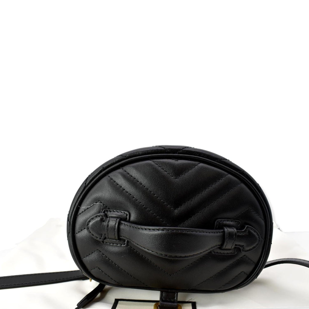 GUCCI GG Marmont Mini Leather Backpack Bag Black 598594