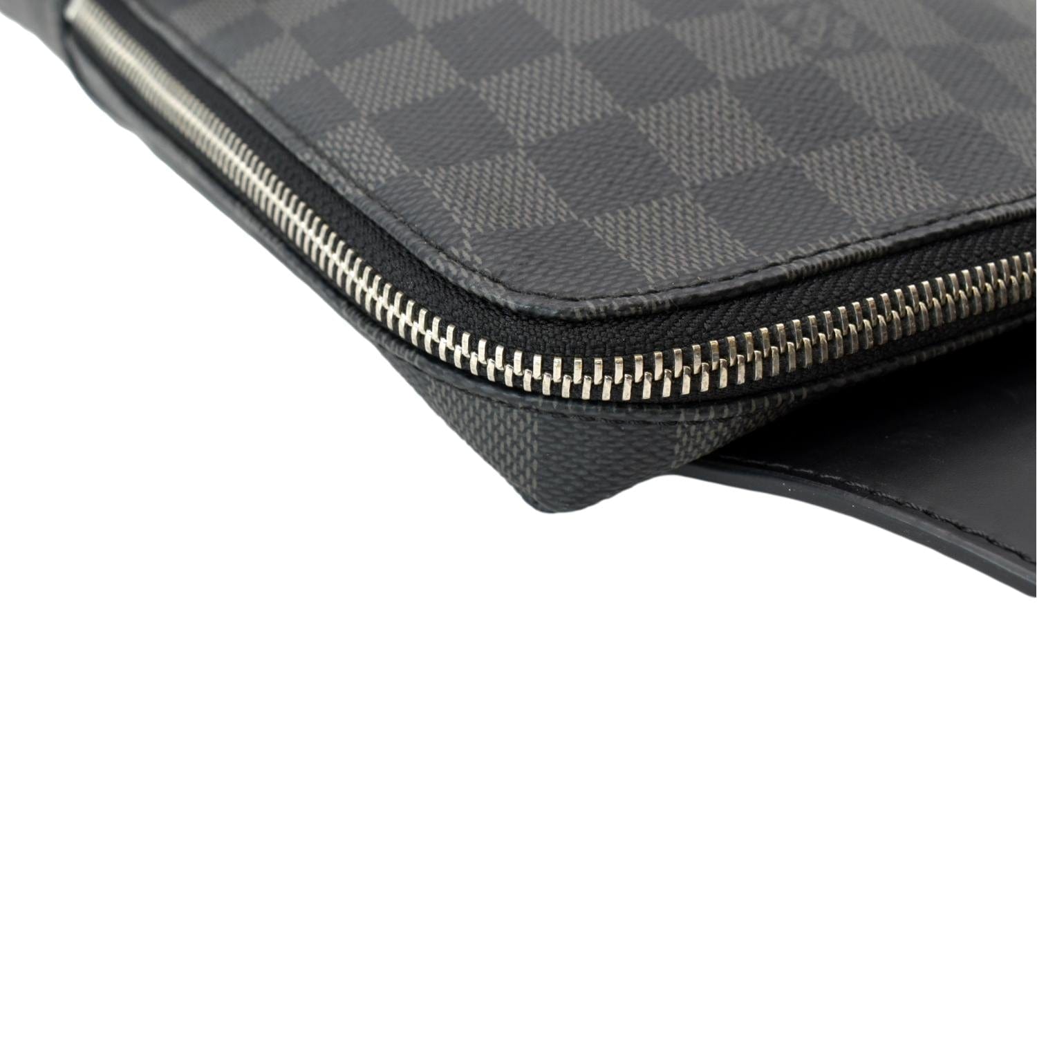 LOUIS VUITTON Avenue Sling Damier Graphite Backpack Bag Black