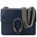 GUCCI Dionysus Mini Leather Crossbody Bag Blue 421970