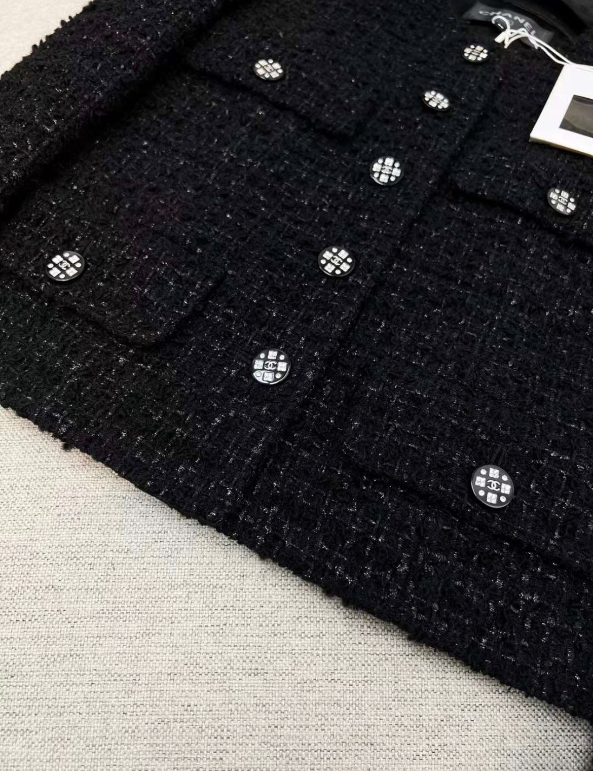 CHANEL 21K LITTLE BLACK JACKET 34 BRAND NEW WITH TAGS