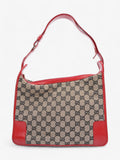 Gucci GG Shoulder Bag GG Supreme / Beige / Red Canvas