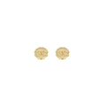 Chanel cc logo/Shell Earring Multicolour Crystal Gold Tone